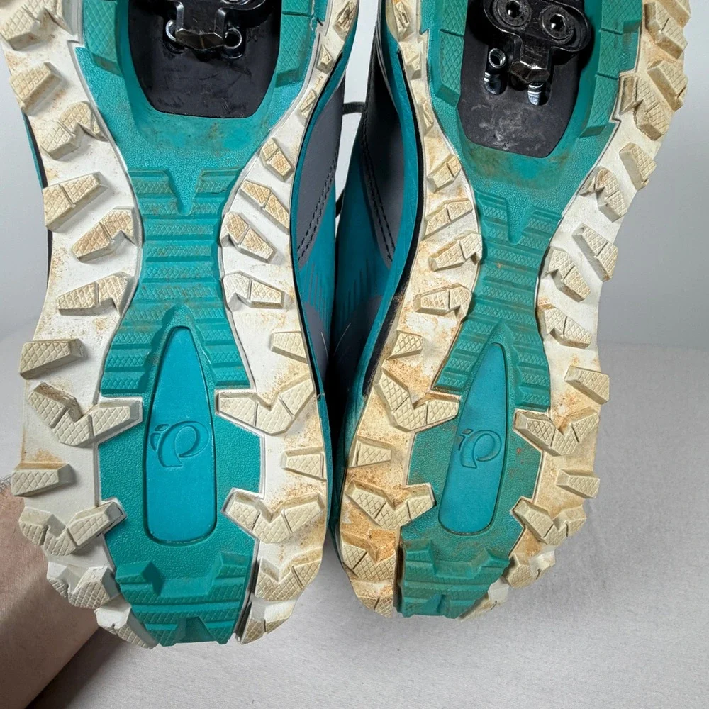 Pearl Izumi Womens‎ X-Alp Seek VII Teal Mountain Bike Trail Shoes EUR 39 US 8.5